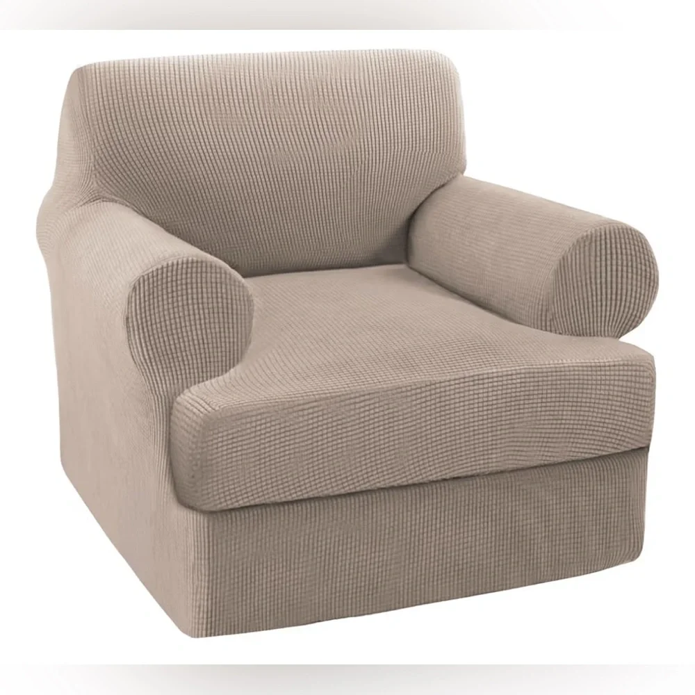 Turquoize ArmChair Slipcover with Individual T Cushion Seat Covers